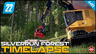 🇺🇸 Making Space For Cables - Vlogging Logging Survival Series ⭐ FS22 Silverrun Forest Timelapse