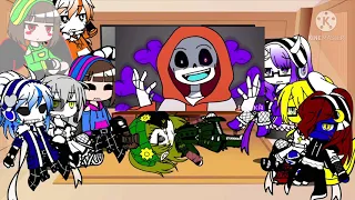 Undertale react to sans au memes ( ships sans x player)