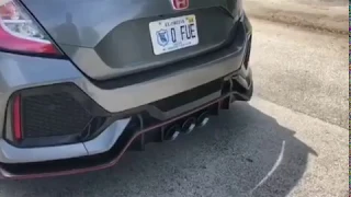 2018 Honda Civic Type-R FK8 Loud Launch Control w/ Armytrix Catless full exhaust