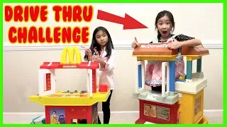 Pretend Play Mcdonalds Drive Thru with Ryan's Toy Review inspired ( Mcdonalds Drive Thru Prank )