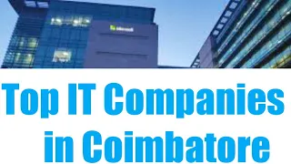 Top IT Software Companies in Coimbatore - Top IT Software MNC's in Coimbatore(@VinBluesView)