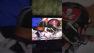 Buccaneers fan reacting to missed field goal