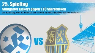 25. Spieltag(Nachholspiel), Stuttgarter Kickers vs 1.FC Saarbrücken-Spielbericht+Interview