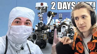 xQc Reacts to Mars Rover Landing CRASH COURSE- 2 DAYS LEFT! (Mark Rober)