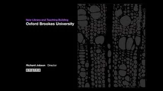 Oxford Brookes University Build Talk 1 (The Architect - Richard Jobson)