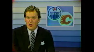 Highlights October 5 1982 Edmonton Oilers 7, Calgary Flames 5 - Pouzar, Linseman, Gretzky to Kurri