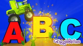 Learn ABCs for Toddlers – ABC Song & Monster Truck Compilation