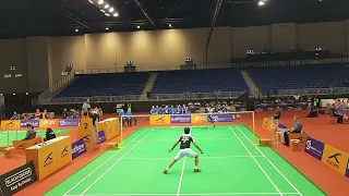 #pakistani #badminton Champion Murad Ali Men Singles Set1 vs Japan #Asianbadminton #dubai