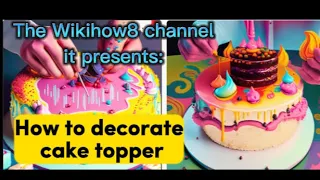 How to decorate Cake Topper @incrivelfood