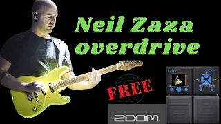 ZOOM G1on  Neil Zaza Overdrive FREE