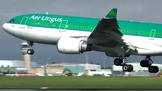 Busy Morning Plane Spotting at Dublin Airport - Up Close Arrivals and Departures- September 2018