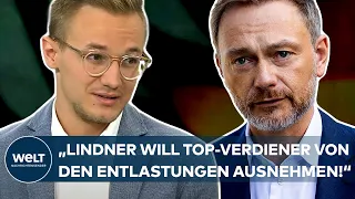 INFLATION IN DEUTSCHLAND: "Lindner will Top-Verdiener von den Entlastungen ausnehmen"