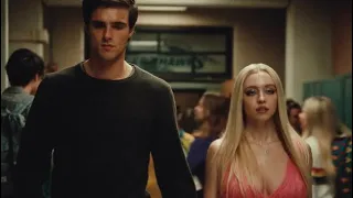 Cassie and Nate walking in hallway — Euphoria S2E7