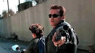 T-800 Saves John Conner | Truck Chase Scene | Terminator 2 Best Fight Scene HD