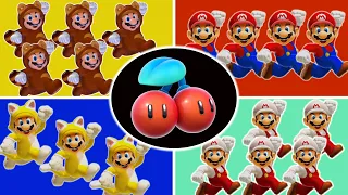 Double Cherry Power-ups for Mario in Super Mario 3D World