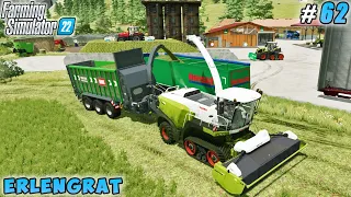 Selling Silage, Filling Bunker With Chopped Grass | Erlengrat | Farming simulator 22 | Timelapse #62