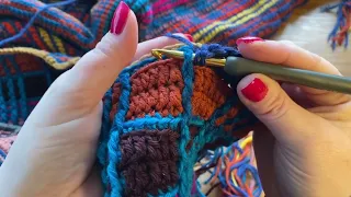 How to work Front Post Double Crochet in Mosaic Crochet