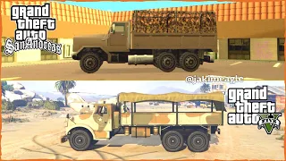 GTA San Andreas vs GTA 5 (Barracks Comparison)