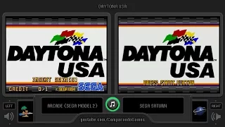 Daytona USA (Arcade vs Sega Saturn) Side by Side Comparison