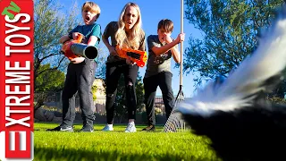 Rodent Trouble at Aunt Jennas House! Yard Work Sneak Attack Squad Style