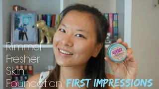 Rimmel Fresher Skin Foundation FIRST IMPRESSIONS | Asia Jade Walker