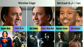 Actors and actresses who played more than one superhero/villain character