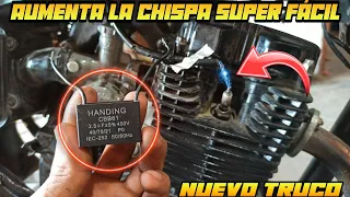 NUEVO MÉTODO PARA AUMENTAR LA CHISPA DE CUALQUIER MOTO SUPER FÁCIL💥+ POTENCIA + VELOCIDAD