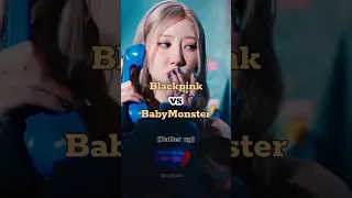 who did better?? blackpink or BabyMonster #blackpink #babymonster #shorts #kpop #trending