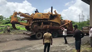 Heavy bulldozer unloading #Part1 #driver_skill