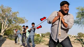 Super Big Man Vs My Team - Rope Pulling Challenge - @ATOZEXPERIMENT_