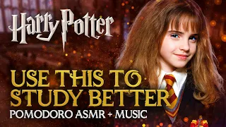 3h STUDY SESSION with HOGWARTS ASMR 🏰✏️ Harry Potter Pomodoro Timer Hogwarts ASMR Sounds