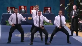 All Blacks perform Haka at the Princess of Asturias Award ceremony in Spain.