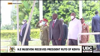H.E President Yoweri Museveni receives President Ruto of Kenya  || 8th October 2022