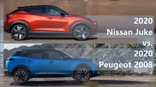 2020 Nissan Juke vs 2020 Peugeot 2008 (technical comparison)