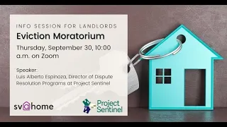 Eviction Moratorium: Info Session for Landlords