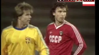 1988 Sweden - USSR 2-0  Friendly football match