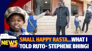 HUYU JAMA UTACHEKA!😂😂! Small Rastaman Stephen Bhingi after meeting President Ruto at State House