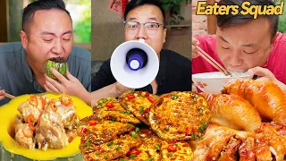 Soft boiled Eggs with Roasted Pumpkin丨food blind box丨eating spicy food and funny pranks