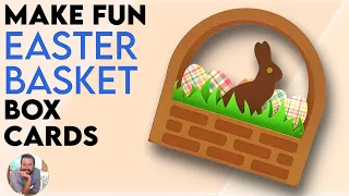 Easter Box Card Tutorial | How to Make Easter cards on a Cricut | Cricut Box Cards