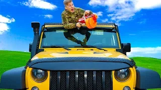 ОТЖАЛИ крутой  Jeep...Я против БАНДЫ.  NERF vs JEEP!!!