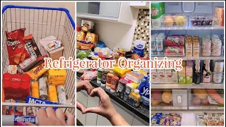 VLOG-70🎀 Refrigerator Organizing Vlog | Step by Step | Clean and Restock | Relaxing Video