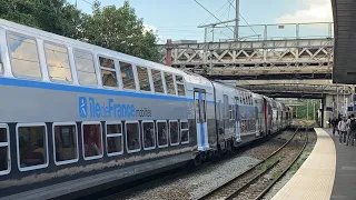 Départ puissant RER-C Z8800/Z20900 239A en gare de Epinay-sur-Seine