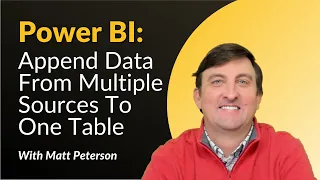 💥Power BI: Append Data From Multiple Sources To One Table 🗃