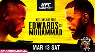 UFC Fight Night Edwards vs Muhammed Full Card Predictions & Breakdown