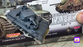 Paint and highlight Panzer IV tank #lifecolor #1_35scale #tamiya