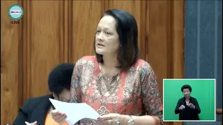 Fijian Minister for Women updates Parliament on the Child Protection Programme