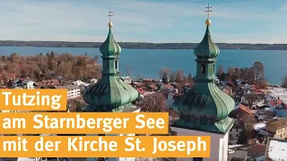 Tutzing am Starnberger See mit der Kirche St. Joseph präsentiert von Pfarrer Brummer