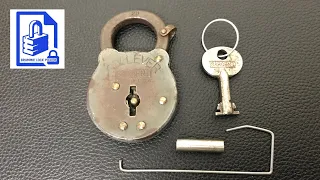 (188) Lock picking Beginners advice on Vintage Sargent six lever padlock - Tip on how to pick open