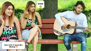 7Min Back To Back Romantic Hits||Arijit & Javed|| Randomly Singing In Public Amazing Rxn By@MrKingSinging