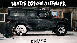 Salt Covered Land Rover Defender Gets A Much Needed Detail - Winter Nightmare!